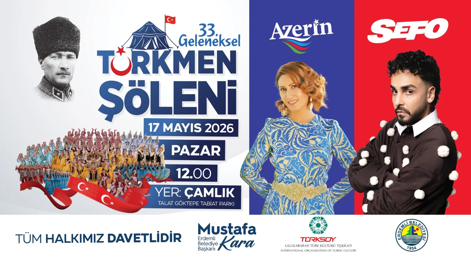 33. Geleneksel Türkmen Şöleni Başlıyor.